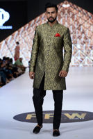 Picture of Black gold sherwani