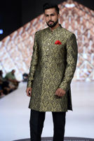 Picture of Black gold sherwani