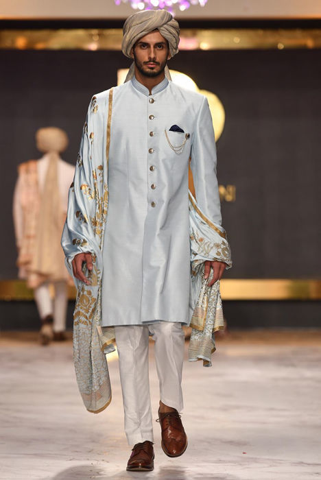 Picture of Sky blue sherwani
