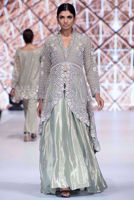 Picture of Silver grey peplum (KTD2961)