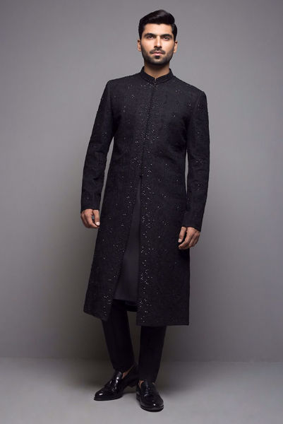 Picture of Classic black sherwani