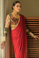 Picture of Deep Red Saree (SRE124)