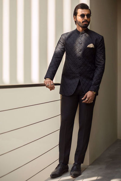 Picture of Black Diamond Embroidered Jacket