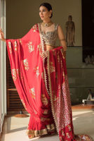 Picture of Red gharara saree (SRE121)