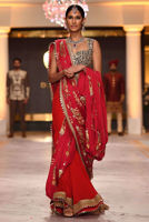 Picture of Red gharara saree (SRE121)